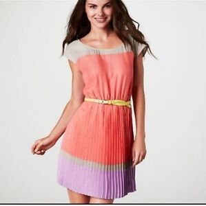 American Eagle NWT Colorblock Pleated Dress